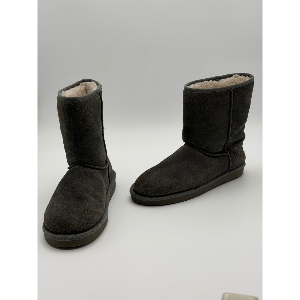 KOOLABURRA BY UGG Koola Short Womens 9 Gray Suede Shearling Winter Boots 1017090